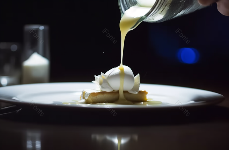 主厨在餐厅厨房用橄榄油烹饪美食,高清,摄影图,摄影图片,图片大全,摄影图免费下载